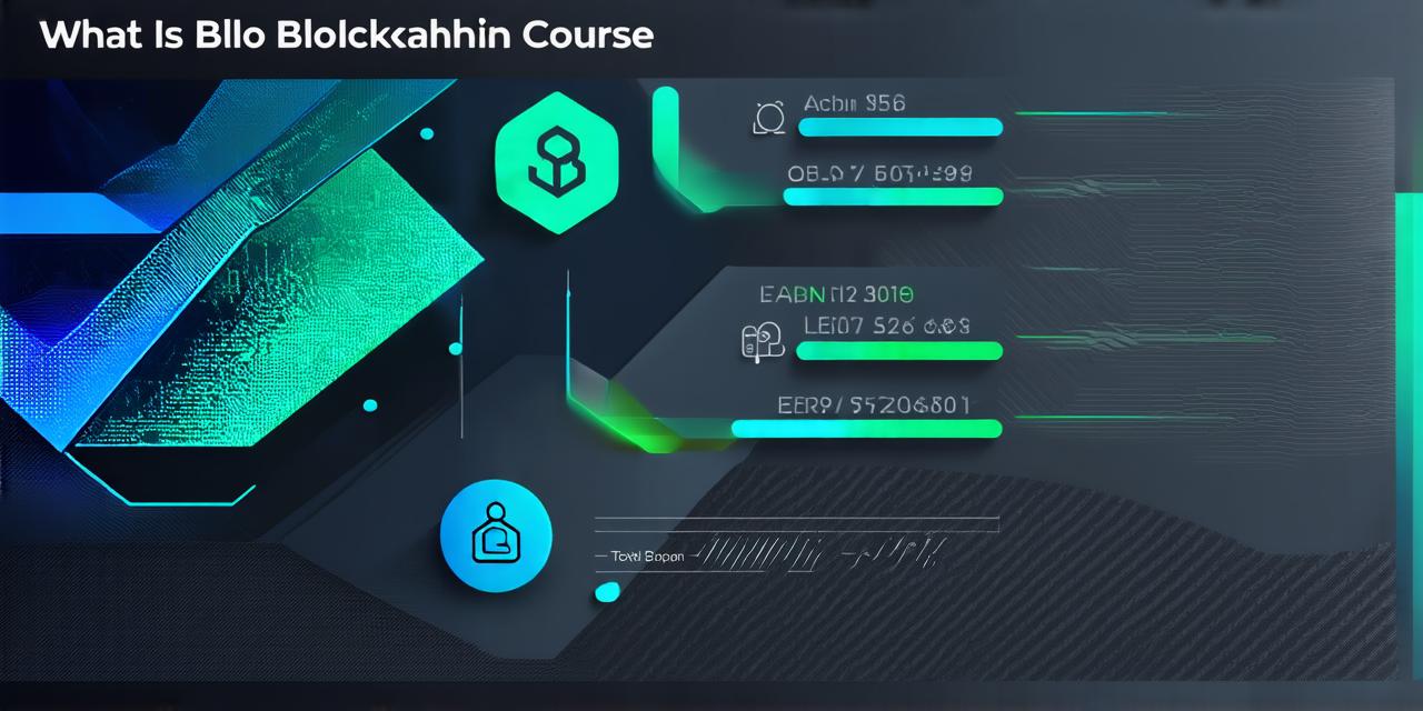 What is blockchain course